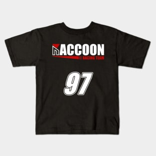 Raccoon Racer 97 Kids T-Shirt